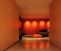Preview of Petersen Residence - Image 2: Couch, Furniture, Indoors, Interior Design, Hardwood, Wood, media room, pivot door, wood panel, lights, media , screen.