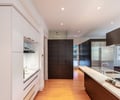 Preview of Victorian Redux - Image 7: Kitchen, Hood, Wood Floor, Stainless Steel.