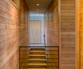 Preview of South Whidbey Residence - Image 17: Stair, Wood, Railing, alder, wood wall.
