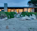 Preview of South Whidbey Residence - Image 9: Beach, House, Yard, Waterfront, Glass, Lighting, Concrete, Wood, Glass exterior.