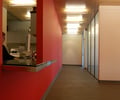 Preview of Teague - Image 1: Corridor, Flooring, color, concrete floor, wood ceiling, lighting.