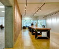 Preview of Gaming Lab - Image 3: historic, Flooring, Furniture, Table, Dining Table, Indoors, Interior Design, wood floor, plywood, glulam, steel table, brick.