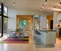 Preview of Wetlands Cabin - Image 6: Chair, Furniture, Flooring, Dining Table, Table, Dining Room, Indoors, Interior Design, Room, wood floor, structure steel.