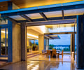 Preview of Windermere Residence - Image 19: Indoor outdoor, Concrete floor, Concrete wall, Waterfront, structure concrete, dining.