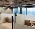 Preview of Zillow Executive Offices - Image 1: Chair, Furniture, Drawer, glass interior , etched glass, viroc, desk.