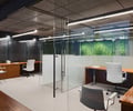 Preview of Zillow Executive Offices - Image 11: Chair, Furniture, Dining Table, Table, lighting , glass interior, desk.