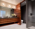 Preview of Zillow Executive Offices - Image 18: Bathroom, Indoors, Interior Design, Room, Dining Room, Furniture, shower, mirror.