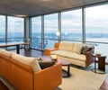 Preview of Zillow Executive Offices - Image 9: Couch, Furniture, Apartment, Building, Housing, Indoors, Interior Design, office, wood floor, grating, view.