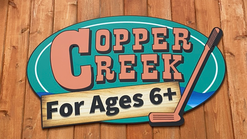 Copper Creek Mini Golf banner