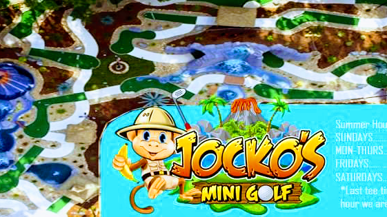 Jocko's Mini Golf banner