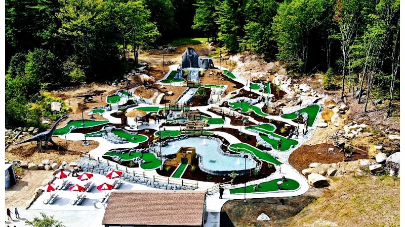 Raptor Falls Mini Golf & Ice Cream banner