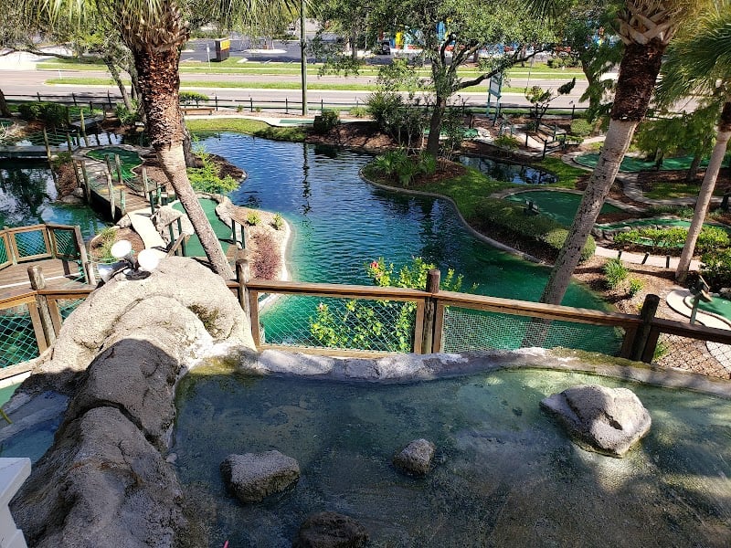 Island Falls Adventure Golf banner