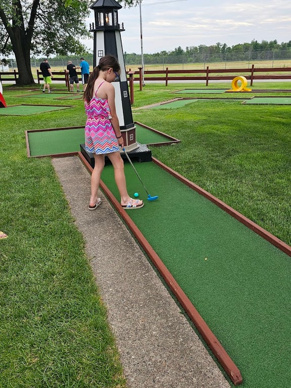 Newman's 1st Street Miniature Golf banner