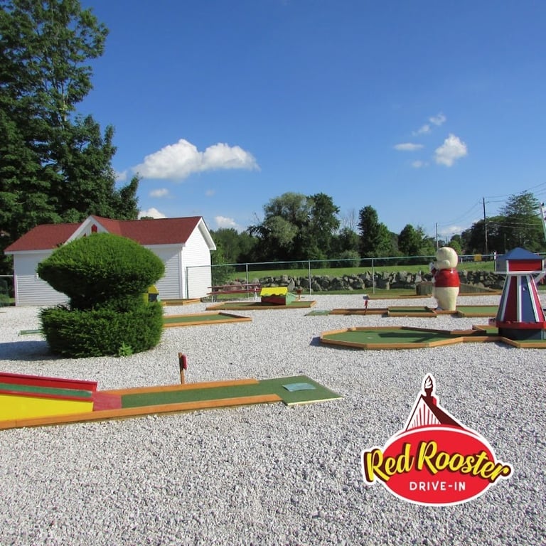 Red Rooster Miniature Golf banner