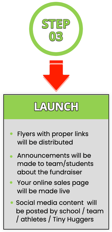Tiny Huggers Fundraising Step 3