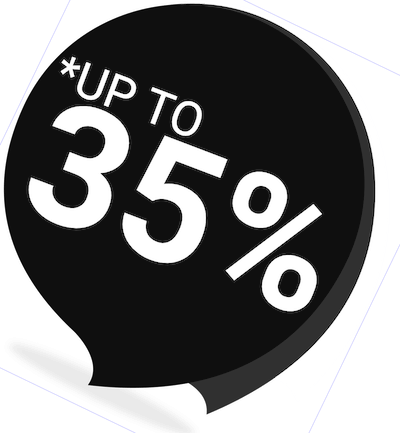 up to 35 percent