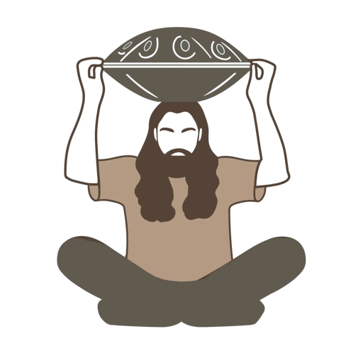 Elijah Pantam handpan artist and sound healer performing meditation music