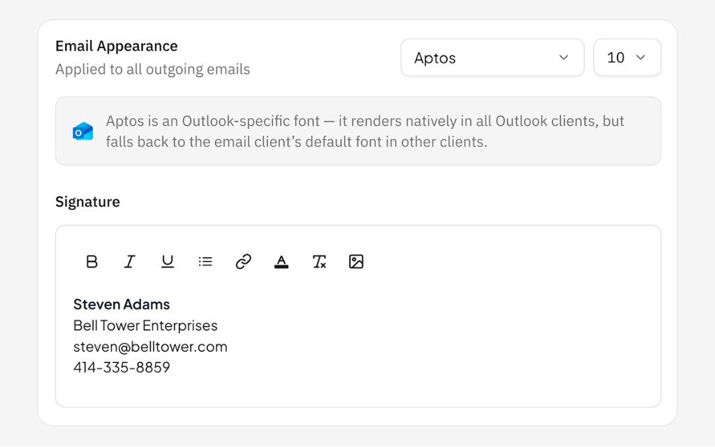 Custom Fonts for Email