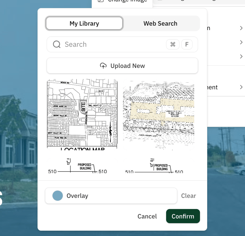 Transparent image overlays