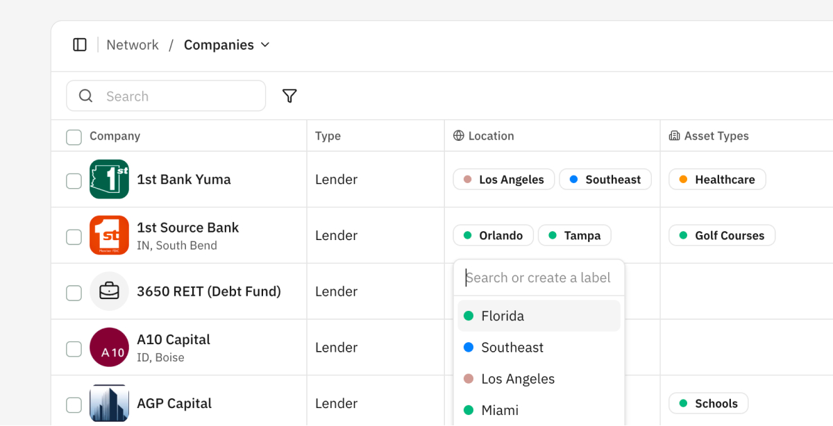 Custom label creation