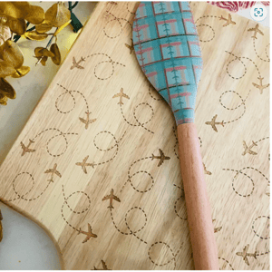 Airplane Engraved Cutting Board
