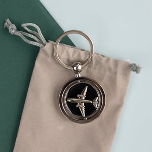 Spinner Airplane Keychain