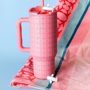 Pink Airplane Tumbler