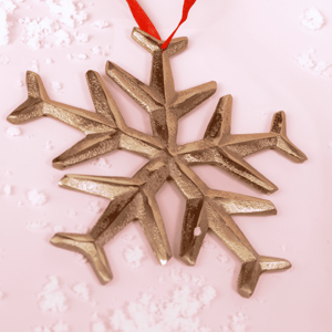 Airplane Snowflake Ornament