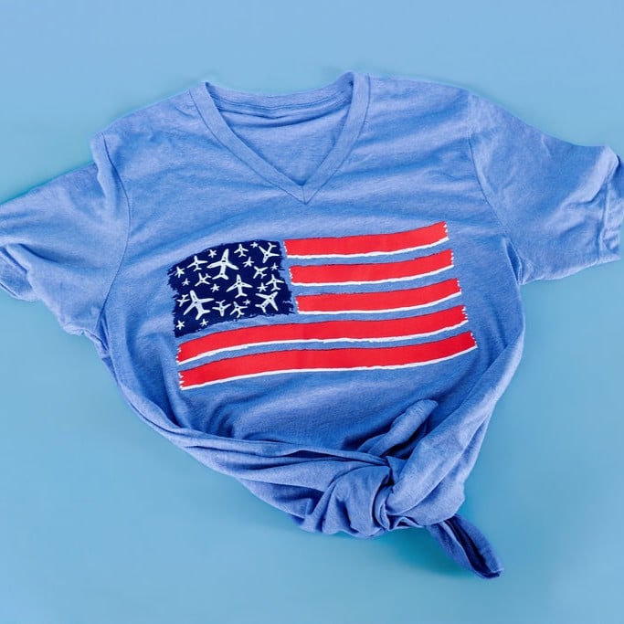 USA T-shirt (Crew and V-Neck) - Image 5