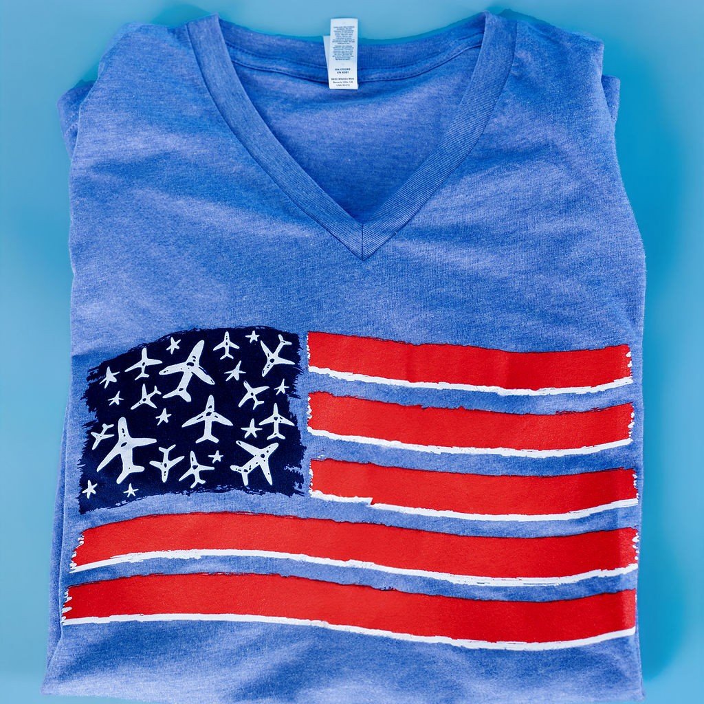 USA T-shirt (Crew and V-Neck) - Image 4