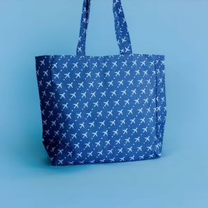 Navy Canvas Tote Bag