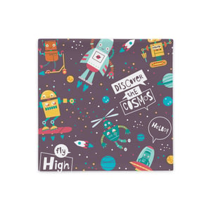 Robots In Space Pillow Case