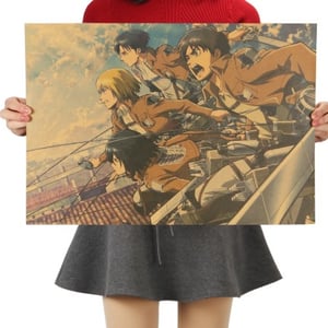 Attack on Titan Kraft Paper Poster