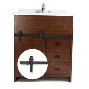 Sliding Door Hardware for Bathroom Cabinets