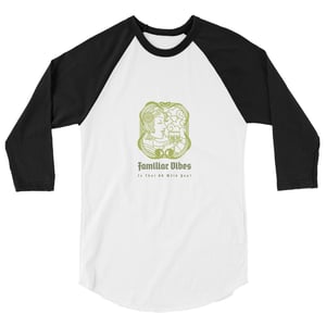 Familiar Vibes 3/4 sleeve raglan shirt
