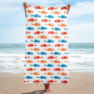 Colorful Friendly Fish Towel