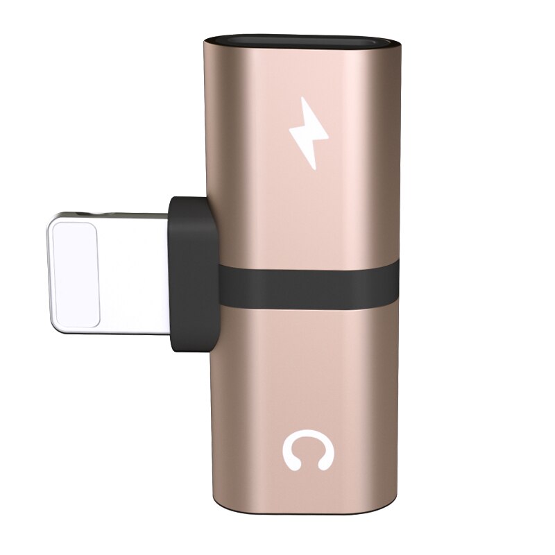 2-in-1 Dual Port Headphone Adapter for iPhone