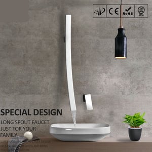 Modern Chrome 27.5 inch Waterfall Spout Mixer Tap