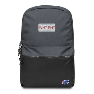 WHT - PNT Embroidered Champion Backpack