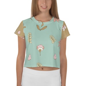 Floral Print Crop Tee
