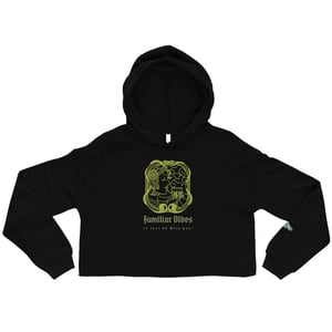 Familiar Vibes Crop Hoodie