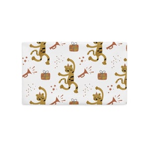 Happy Dancing Cat Premium Pillow Case