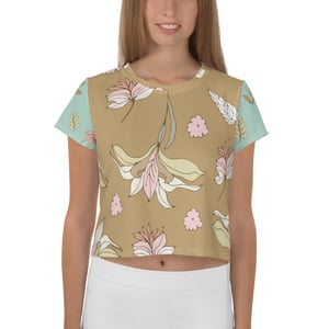 Floral Print Crop Tee