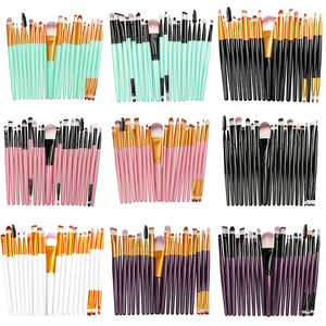 Colorful Makeup Brushes Set