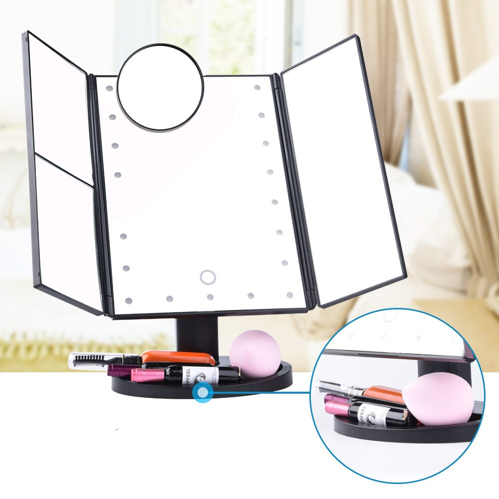 Fragmented Magnifying LED Makeup Mirror