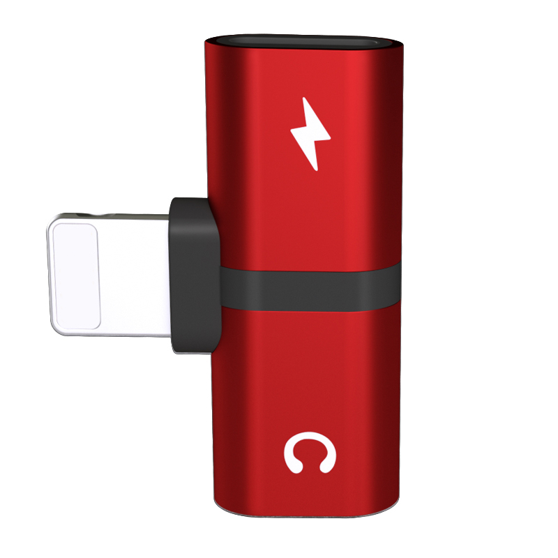 2-in-1 Dual Port Headphone Adapter for iPhone