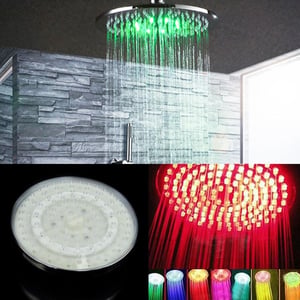 Round RGB Light Shower Head