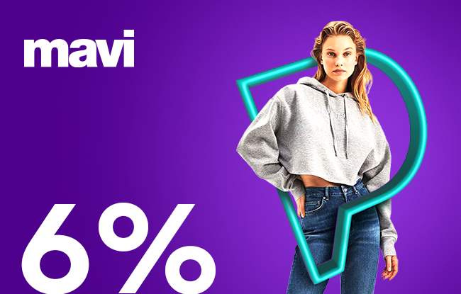 6% Cashback for your purchases at Mavi with ParamKart.
