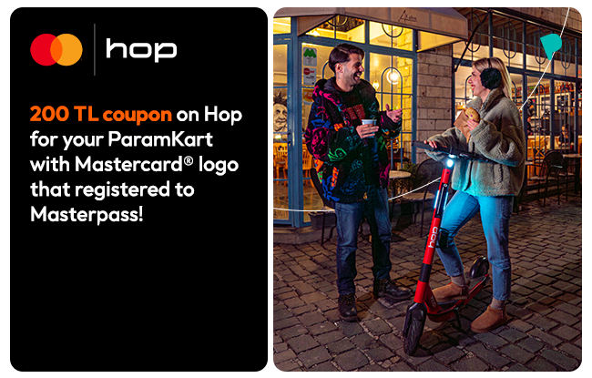 ParamKart Holders Get a 200 TL Coupon at Hop