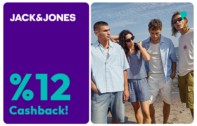 12% Cash Back on Jack&Jones Spending for ParamKart Holders!
